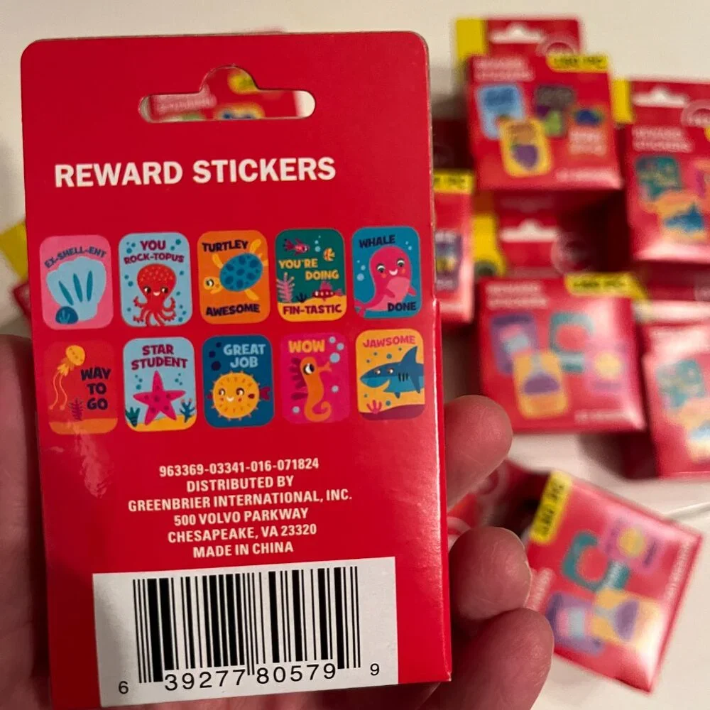 Teacher Reward Stickers  (12 Packs 2160 Total Stickers NEW Crafter’s Square‎